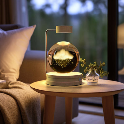 Crystal Ball Cosmic Dinosaur Indoor Night Light USB Power Warm Bedside Light Birthday Gift Night Lamp - Antique Decore