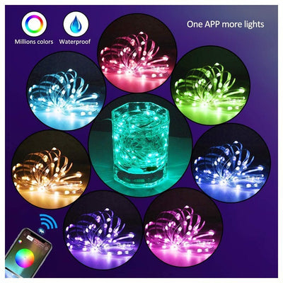 Smart Phone APP Copper Wire Light String - Antique Decore