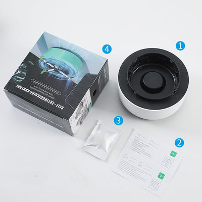 Smoke Removal Air Purification Ashtray Anion Purification Practical Automatic Purifier Ashtray Portable Gadgets For Car Ashtray - Antique Decore
