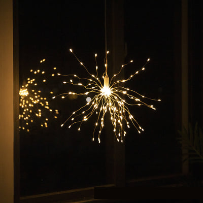Outdoor Waterproof Remote Control Copper Wire Lamp Dandelion String Light - Antique Decore