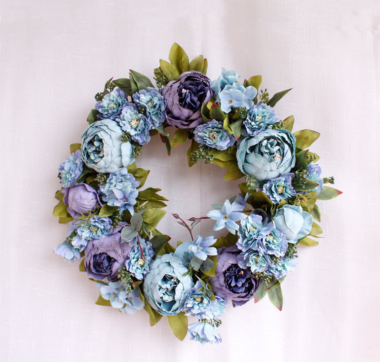Peony simulation wreath - Antique Decore