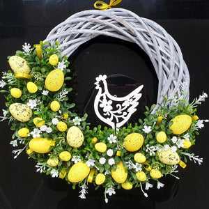 Family Easter Bunny Wreath Decoration Props - Antique Decore