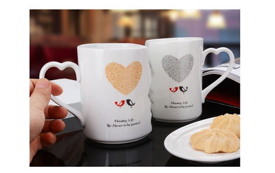 Couple Cup Ceramic Coffee Kiss Mug Creative Valentine's Day Gift - Antique Decore