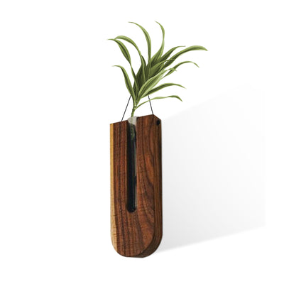 Indoor Wall Hanging Planter Wooden Vase - Antique Decore