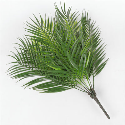 Palm tree leaf plant simulation plastic green plant - Antique Decore