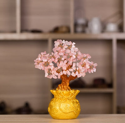 Crystal Lucky Tree Money Bag Tree Money Tree Creative Fashion Home Decoration Desktop Decoration