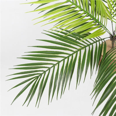 Palm tree leaf plant simulation plastic green plant - Antique Decore