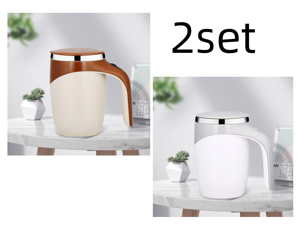 Rechargeable Model Automatic Stirring Cup Coffee Cup High Value Electric Stirring Cup Lazy Milkshake Rotating Magnetic Water Cup - Antique Decore