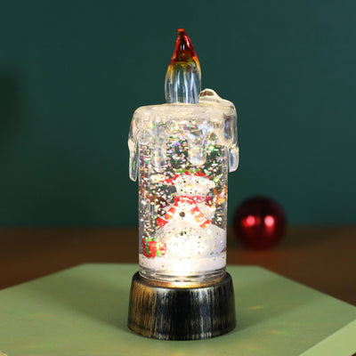 Christmas Decorations Candle Light Crystal Desktop Ornaments - Antique Decore