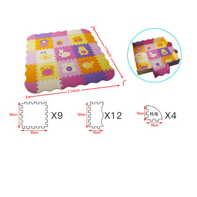 Household baby cartoon stitching EVA crawling mat