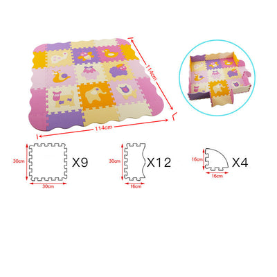 Household baby cartoon stitching EVA crawling mat
