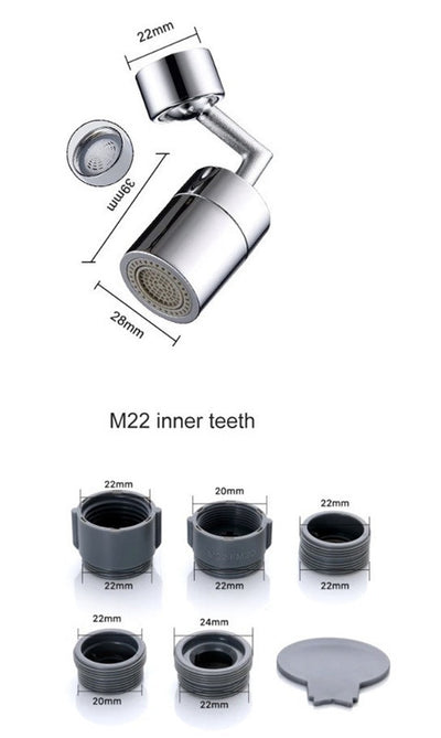 720 Degree Universal Faucet - Antique Decore