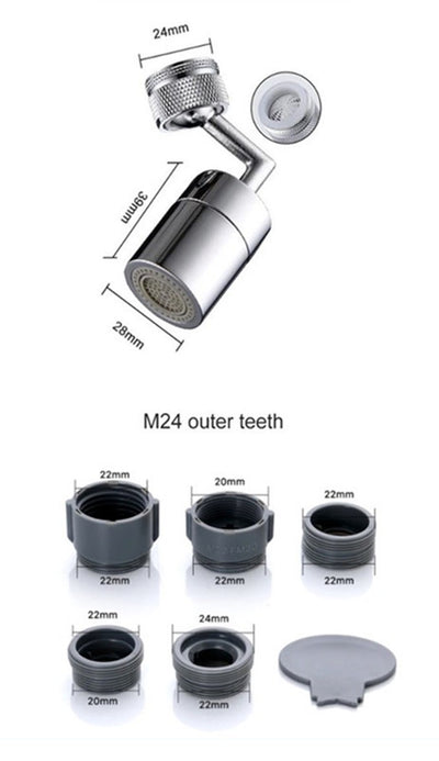 720 Degree Universal Faucet - Antique Decore
