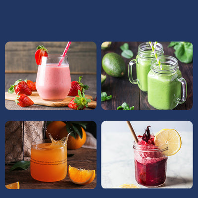 6blade Portable Blender Mini Juicer Cup Extractor Smoothie USB Charging Fruit Squeezer Blender Food Mixer Ice Crusher Portable Juicer Machine - Antique Decore