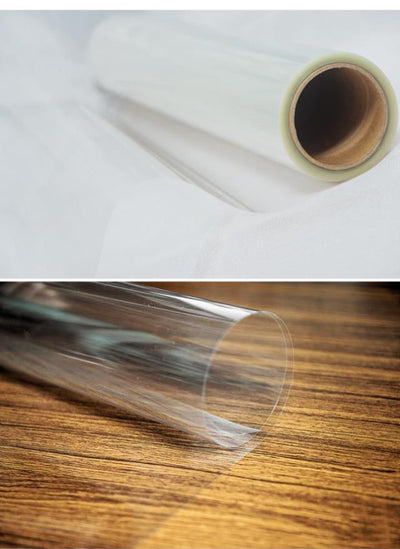 Hd Transparent Silicone Furniture Glass Protective Film Paper Imported Marble Round Table Dining Table Coffee Table Dressing Table - Antique Decore