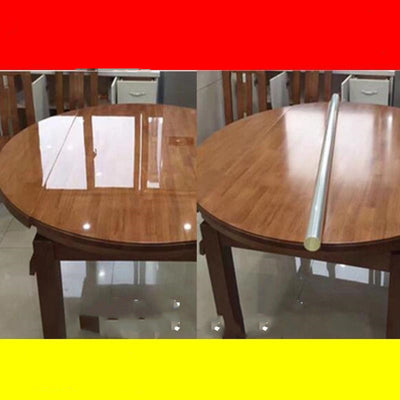 Hd Transparent Silicone Furniture Glass Protective Film Paper Imported Marble Round Table Dining Table Coffee Table Dressing Table - Antique Decore