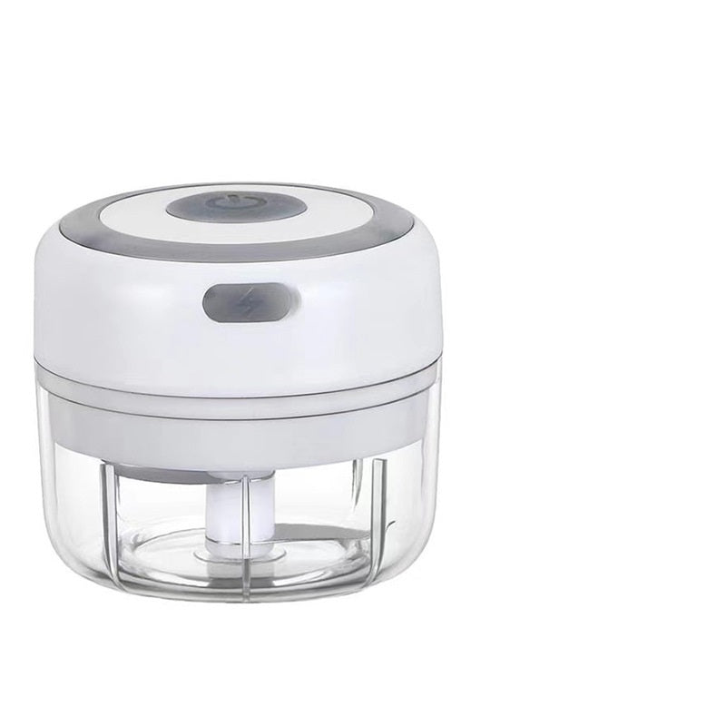 Mini Electric Garlic Chopper USB Charging Ginger Masher Machine Sturdy Durable Chili Vegetable Crusher Kitchen Tool - Antique Decore