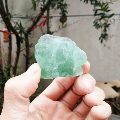 Natural Brazilian Green Fluorite Mineral Crystal Popular Science Natural Crystal Stone