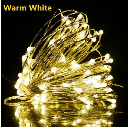 1-10M Led String Light Copper Wire Holiday Lighting Fairy Light Garland Battery Operation For Christmas Tree Wedding Party Decor - Antique Decore