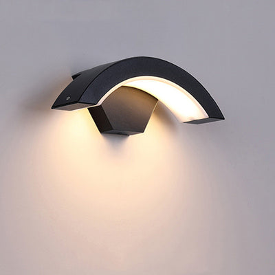 Led Wall Light Curved Moon Induction Wall Light - Antique Decore