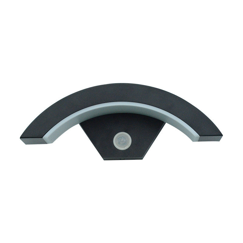 Led Wall Light Curved Moon Induction Wall Light - Antique Decore