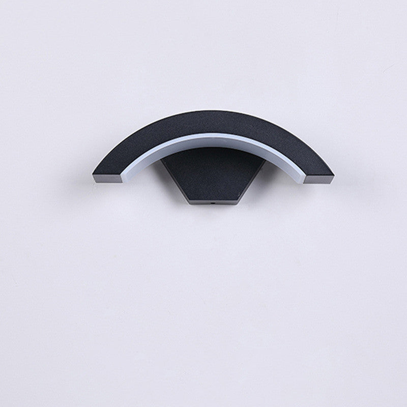 Led Wall Light Curved Moon Induction Wall Light - Antique Decore