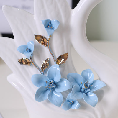 Ceramic Swan Handicraft Decoration Ornaments