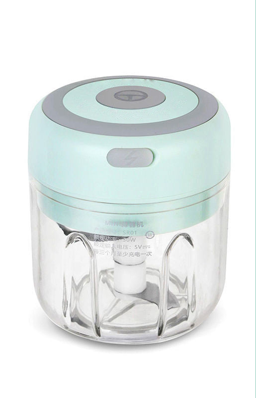 Mini Electric Garlic Chopper USB Charging Ginger Masher Machine Sturdy Durable Chili Vegetable Crusher Kitchen Tool - Antique Decore
