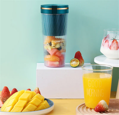 Portable Blender Mini Home Fruit Juicer Cup Wireless USB Electric Fruit Juice Machine - Antique Decore