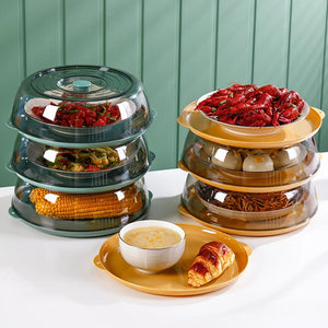 Food Splatter Lid Keep Food Dustproof Protector Heat Seal Kitchen Utensils Cooking Tools - Antique Decore