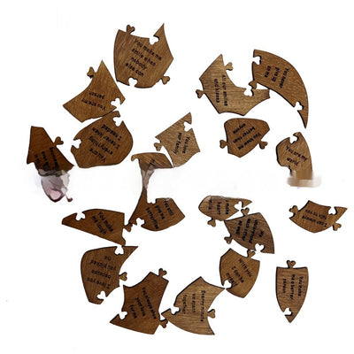 Reasons Why I Love You Wooden Heart Puzzle Romantic Love Jigsaw Puzzle Wedding Anniversary For Wife Husband Birthday Gifts Valentine's Day Gift - Antique Decore