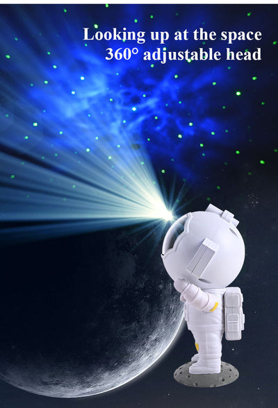 Galaxy Star Projector Starry Sky Night Light Astronaut Lamp Home Room Decor Decoration Bedroom Decorative Luminaires Gift - Antique Decore
