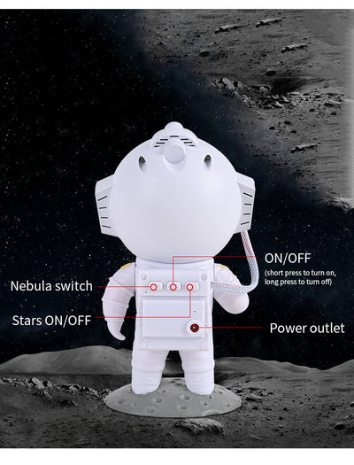 Galaxy Star Projector Starry Sky Night Light Astronaut Lamp Home Room Decor Decoration Bedroom Decorative Luminaires Gift - Antique Decore