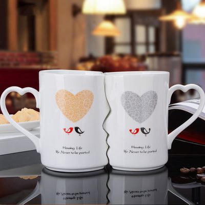 Couple Cup Ceramic Coffee Kiss Mug Creative Valentine's Day Gift - Antique Decore