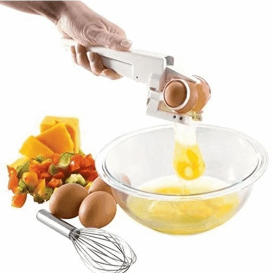 Egg Shell Cracker Handheld Plastic Egg Breaker Egg Opener Creative Egg Separator Tool Kitchen Gadgets - Antique Decore