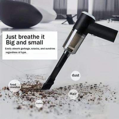 Portable Car Vacuum Cleaner, Handheld Vacuum High Power Cordless, Hand Vacuum Rechargeable Easy To Clean Car Interior, Desktop. - Antique Decore