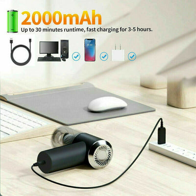 Portable Car Vacuum Cleaner, Handheld Vacuum High Power Cordless, Hand Vacuum Rechargeable Easy To Clean Car Interior, Desktop. - Antique Decore