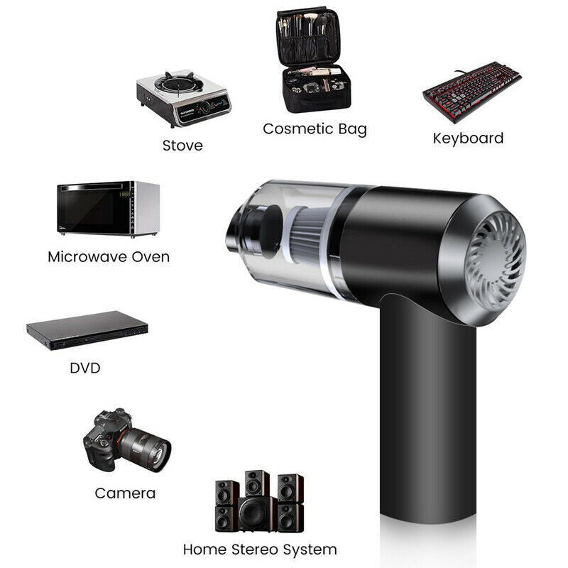 Portable Car Vacuum Cleaner, Handheld Vacuum High Power Cordless, Hand Vacuum Rechargeable Easy To Clean Car Interior, Desktop. - Antique Decore