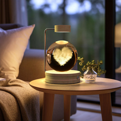 Crystal Ball Cosmic Dinosaur Indoor Night Light USB Power Warm Bedside Light Birthday Gift Night Lamp - Antique Decore