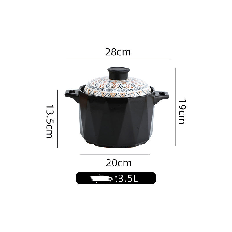 Bohemia Cookware With Lid Medium - Antique Decore