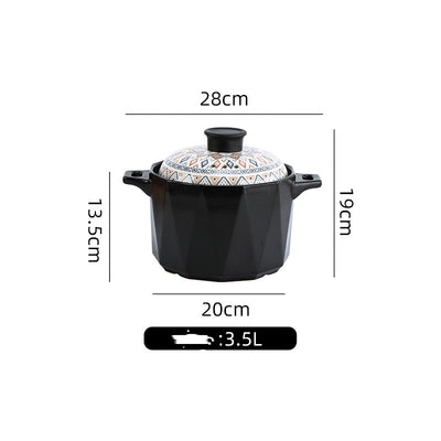 Bohemia Cookware With Lid Medium - Antique Decore