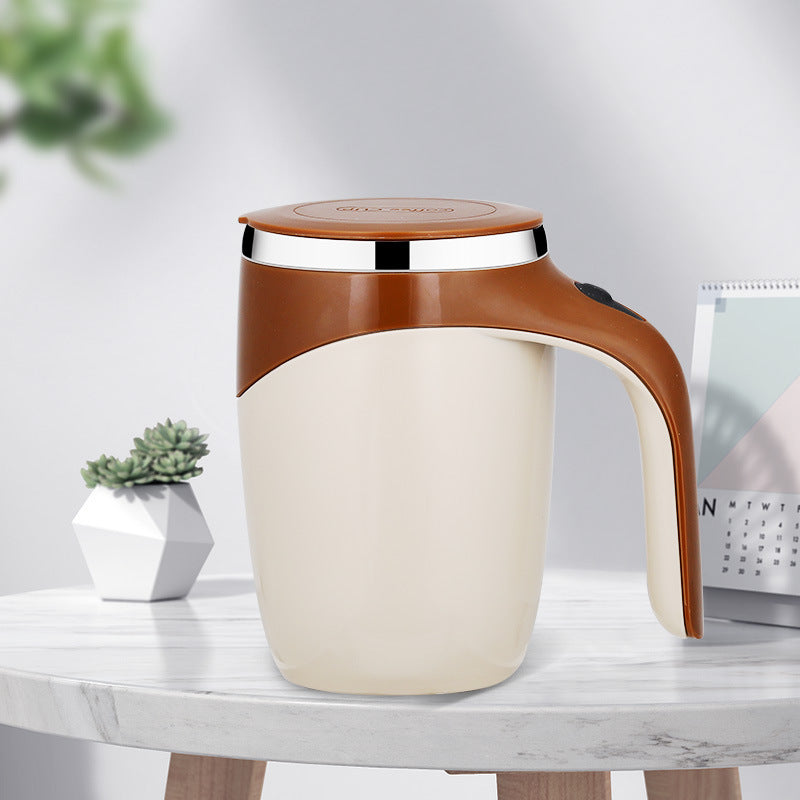 Rechargeable Model Automatic Stirring Cup Coffee Cup High Value Electric Stirring Cup Lazy Milkshake Rotating Magnetic Water Cup - Antique Decore