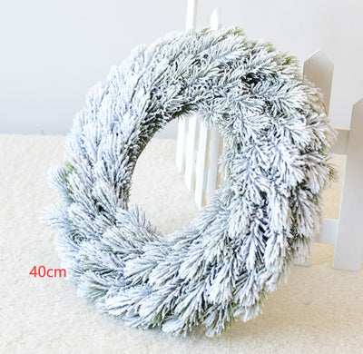 Snowflake pine cone Christmas Wreath - Antique Decore