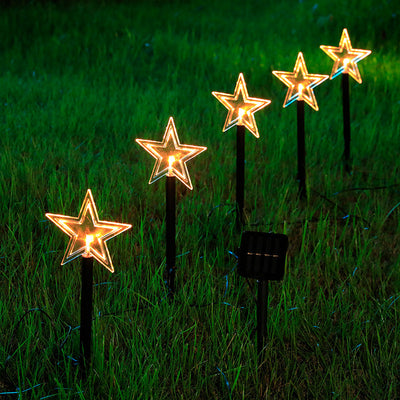 Solar Light Star Snowflake Christmas Tree Garden Light Decoration Lawn Lamp  Waterproof Outdoor Lighting Christmas Lights - Antique Decore