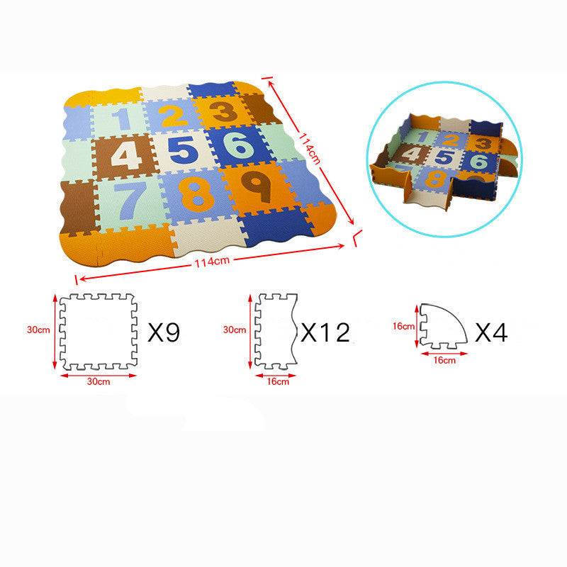 Household baby cartoon stitching EVA crawling mat