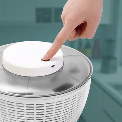 Automatic Salad Spinner Multifunctional Salad Making Tool Home Vegetable Fruit Dehydrator Dryer Basket Sifters Vegetable Washer
