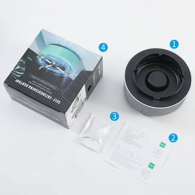 Smoke Removal Air Purification Ashtray Anion Purification Practical Automatic Purifier Ashtray Portable Gadgets For Car Ashtray - Antique Decore