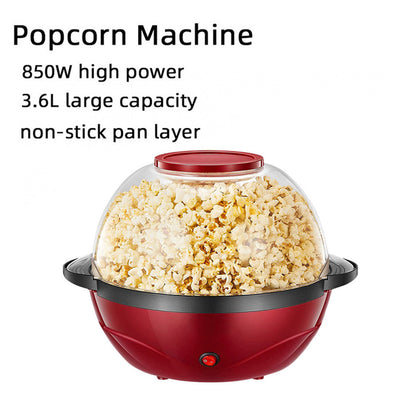 Household 850W Electric Popcorn Machine - Antique Decore