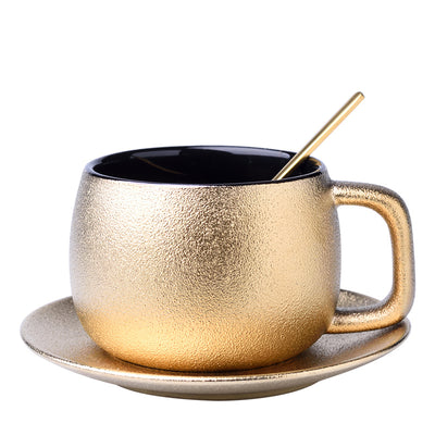 Golden coffee cup set - Antique Decore