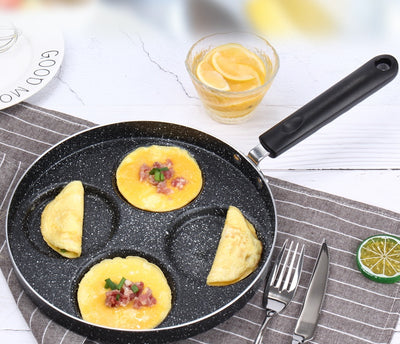 Egg Frying Pan Nonstick Pancake Pans 4-Cups Cookware Pancake Pan Egg Pan Suitable For Gas Stove - Antique Decore